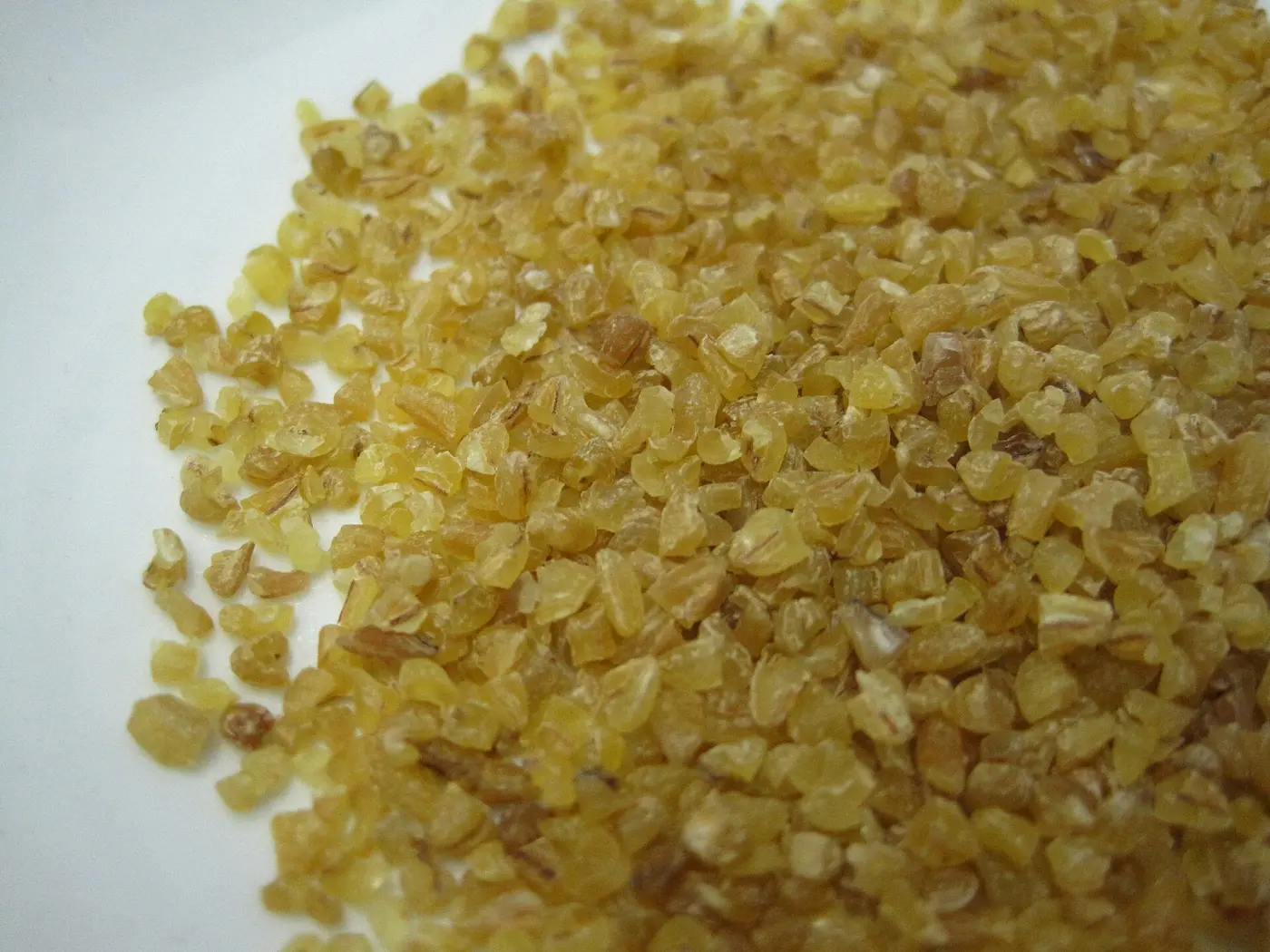 البرغل بعد الجرش: درجتُه تُحدِّد ما يُطبخ منه.