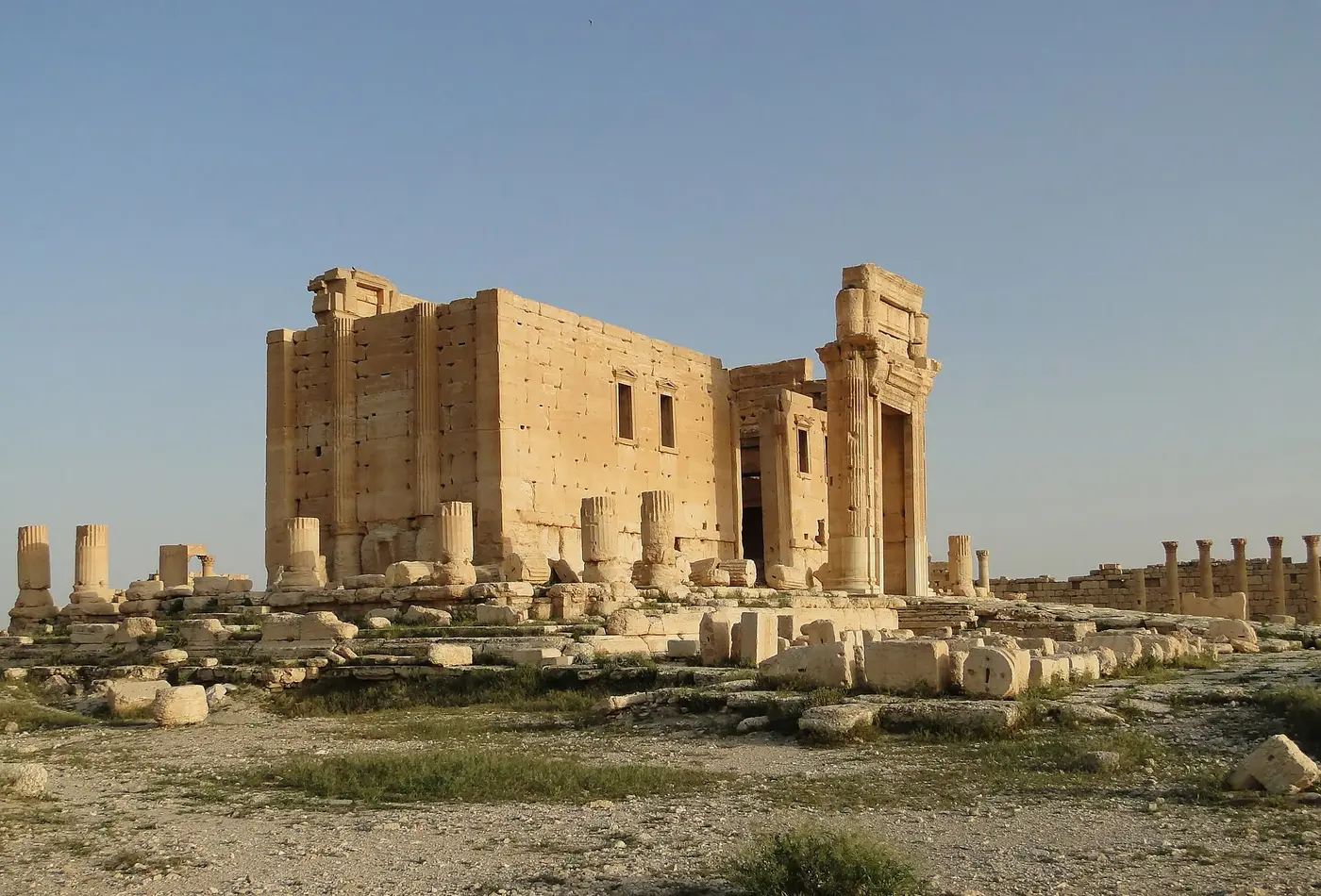 أعمدة الشارع المعمّد في تدمر.