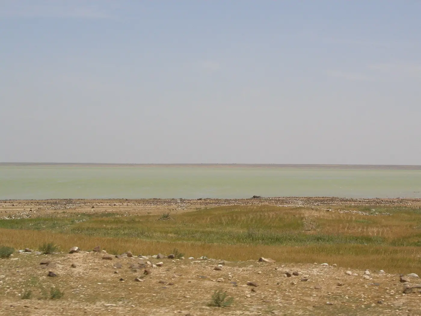 سبخة الجبول من الشمال في آب.