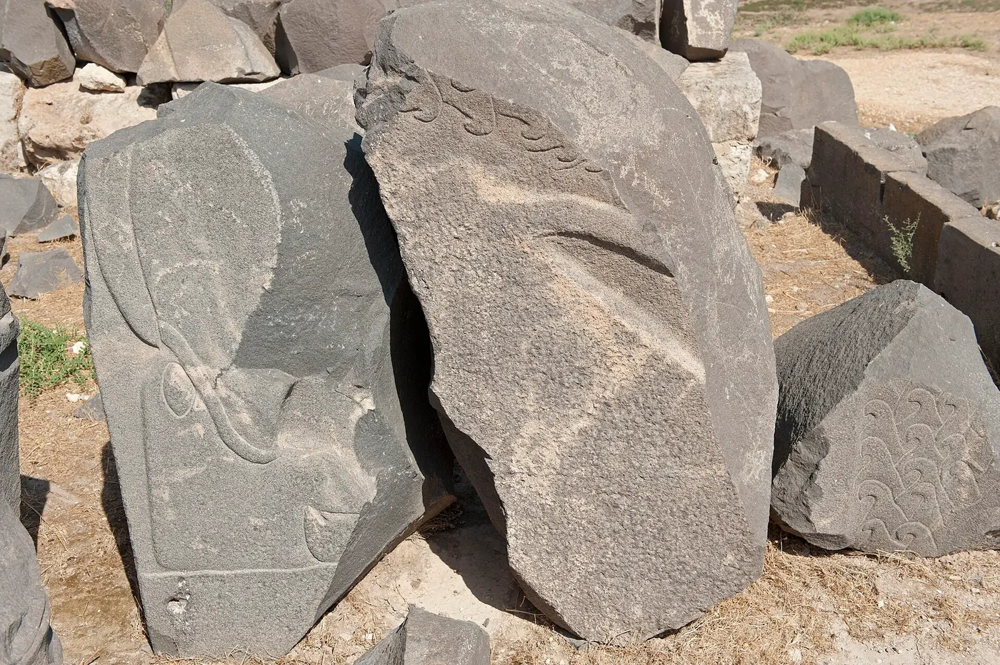 أسد من البازلت في عين دارة.