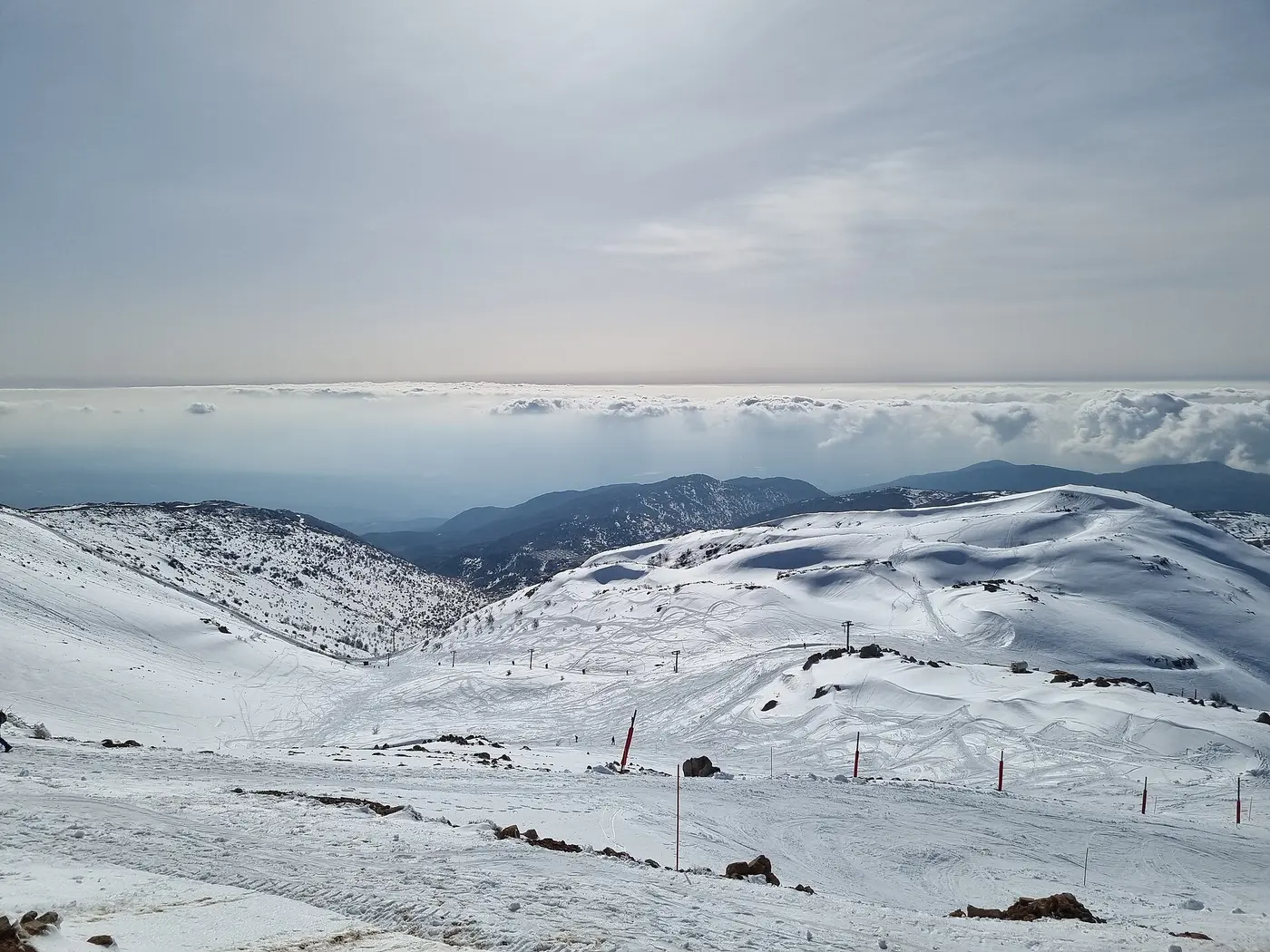 قمة جبل الشيخ.
