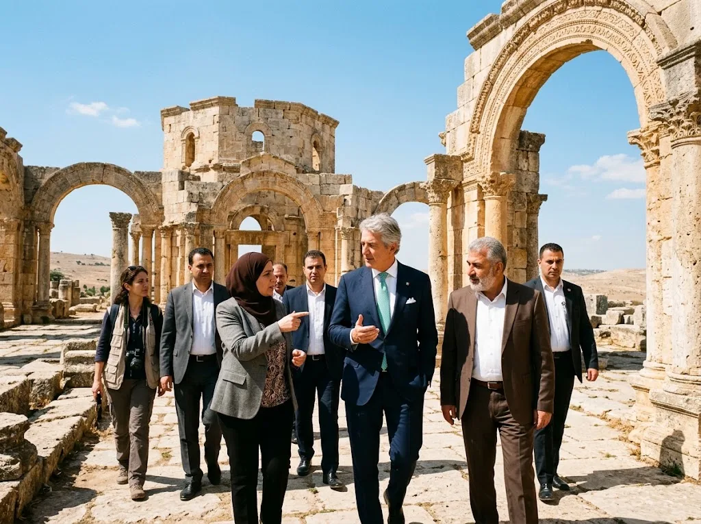 السفير الإيطالي يزور معالم أريحا التاريخية