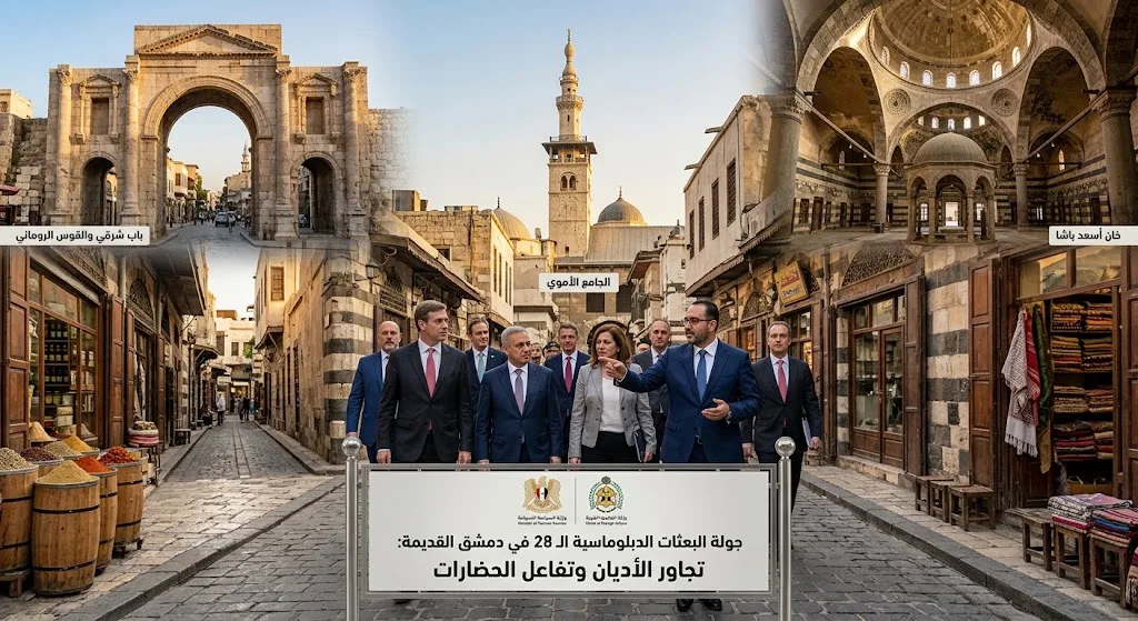 جولة دبلوماسية في قلب دمشق القديمة